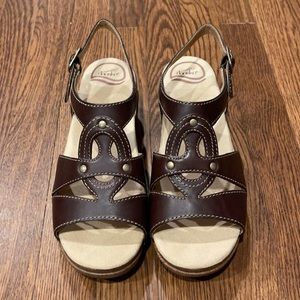 Dansko Brown Leather Sandals